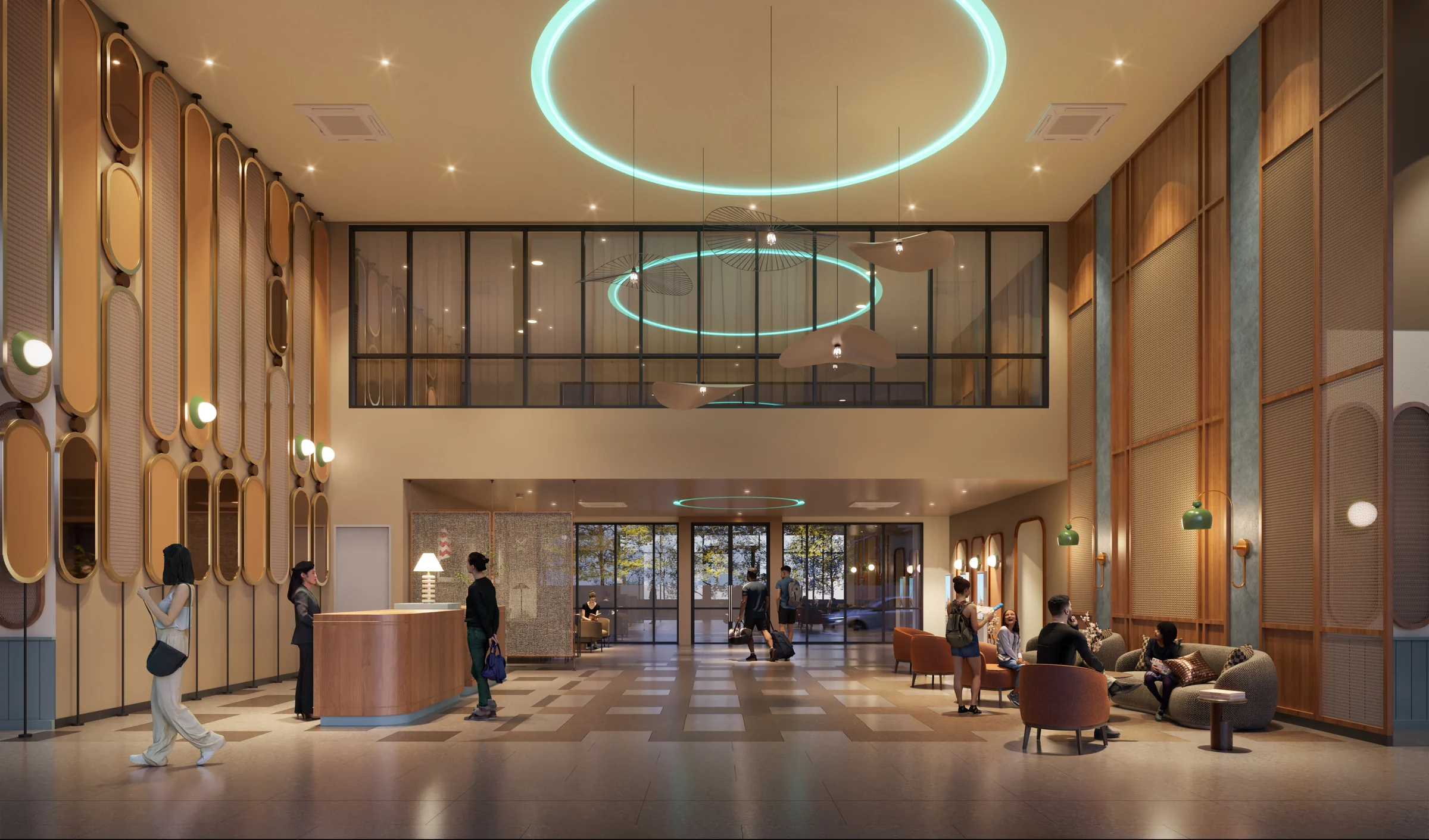 Keeperz Suites lobby artist impression