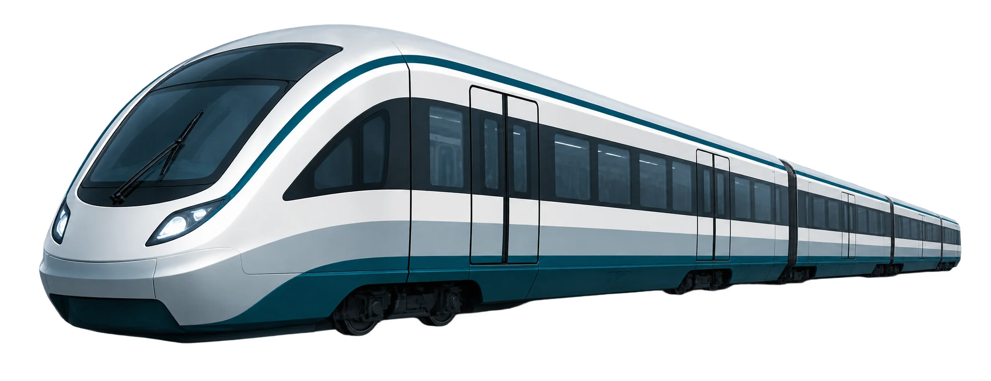 Illustration of a future modern LRT train for the S15 Penang Waterfront section