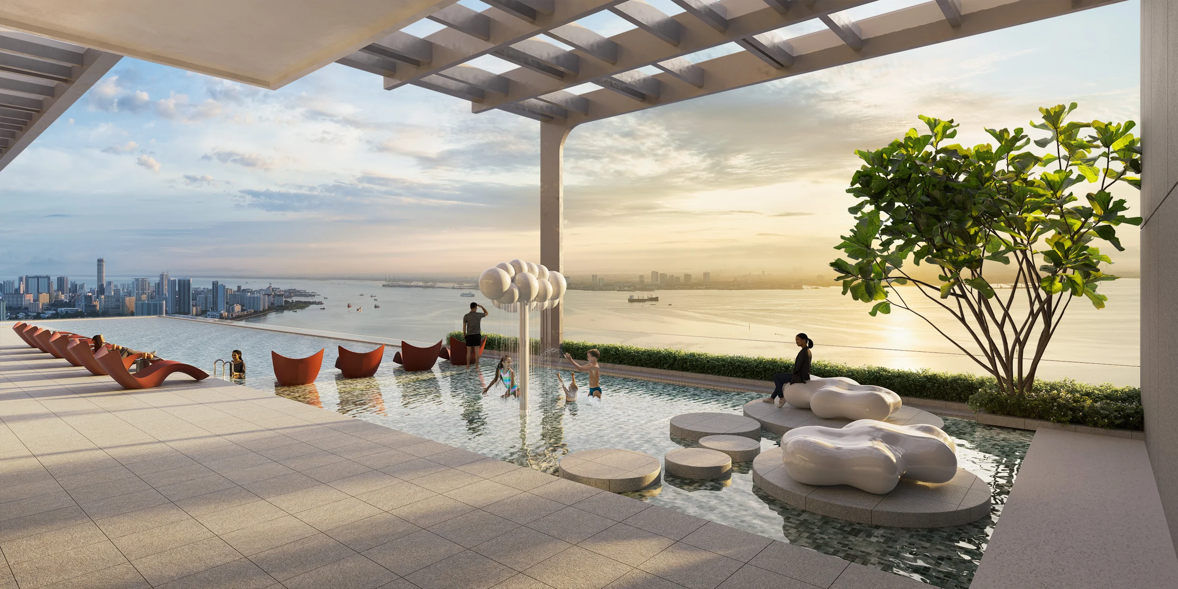 Keeperz Suites sky pool artist impression