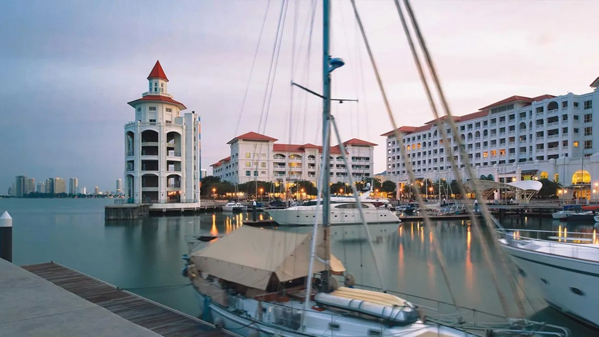 Straits Quay seafront mall and marina
