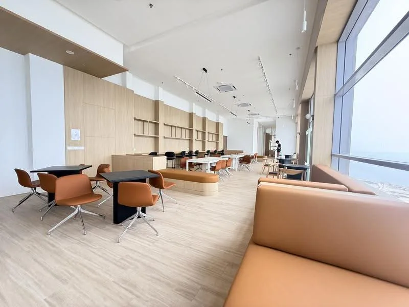 Actual co-working space at The Meg