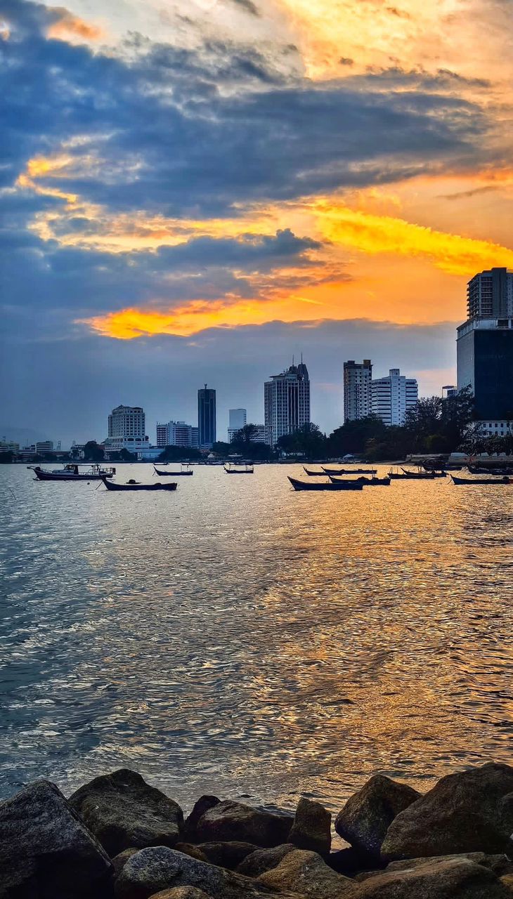 Tanjung Bungah seafront sunset